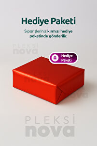 Kişiye Özel Pleksi Beyaz Plaka Plakalı Anahtarlık Araba Hediyesi Araba Süsü - Çift Taraflı ürün fotoğrafı