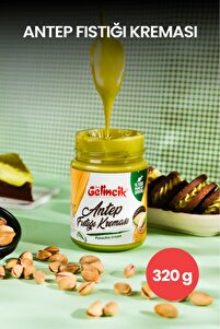 Kahvaltılık Sürülebilir Doğal Katkısız 320gr Özel Üretim Antep Fıstığı Kreması ürün fotoğrafı