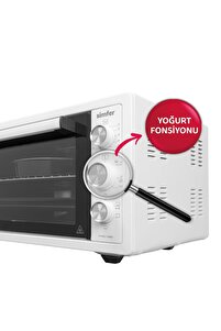 4552 Fırın Çift Camlı 45 l Beyaz Midi Turbo ürün fotoğrafı