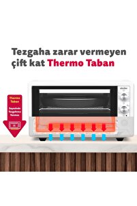 4502 Turbo Beyaz Midi Fırın 45 Litre Yoğurt Fonksiyonlu ürün fotoğrafı
