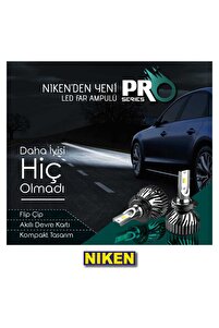 H7 led xenon far aydınlatma seti şimşek etkili pro 6400lm ürün fotoğrafı
