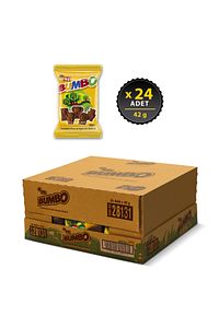 Bumbo Portakal Aromalı Kakaolu Bisküvi 42 g x 24 Adet ürün fotoğrafı
