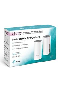 Deco E4(2-pack)1200Mbps ev wi-fi sistemi (3yıl üretici garantili) ürün fotoğrafı