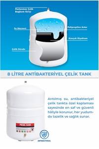 Master 14 Aşamalı Alkali Multimineralli Çelik Tanklı Su Arıtma Cihazı ürün fotoğrafı