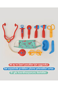 Lc Kırmızı Doktor Seti Ve Çocuk Kostümü ürün fotoğrafı