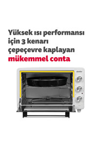 3420 Beyaz 34 Litre 4 Fonksiyon Statik Midi/Mini Fırın ürün fotoğrafı