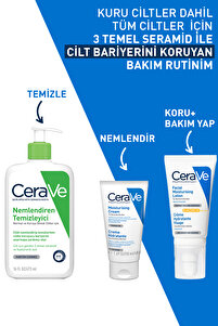 Kuru Ciltler için Seramid & Hyalüronik Asit İçeren Nemlendirici Yüz ve Vücut Kremi 50 ml ürün fotoğrafı