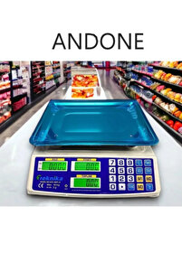andone Market Pazarcı Ve Kasap Terazisi 40 Kg Kapasiteli Elektronik Dijital Bakkal Ensağlam ürün fotoğrafı