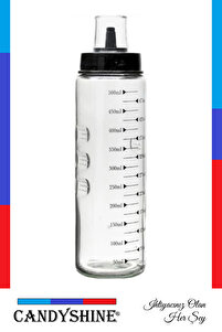 Sızdırmaz Premium Cam Yağlık Damlatmaz Şık Cam Yağdanlık Akıtmaz Lüx Cam Yağ Sirke Şişesi 500 ml ürün fotoğrafı