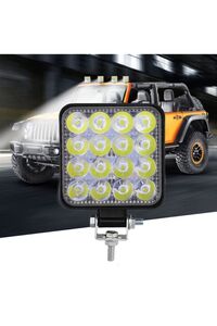 4 Adet 16 Led Kare Çalışma Lambası Off Road Traktör Tekne 16led-110 ürün fotoğrafı