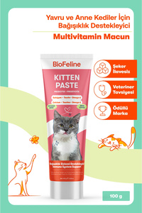 Yavru Kediler İçin Bağışıklık ve Genel Sağlık Destek Seti – Kitten Paste 100g + Immune+C 75 Tablet ürün fotoğrafı