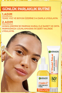 Vitamin C+ Süper Parlak Aydınlatıcı Serum (Niasinamid, Salisilik, Melasyl) ürün fotoğrafı