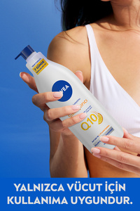 Q10 Sıkılaştırıcı Vücut Losyonu 400ml, 7 Günde Sıkılaşma, 72 Saat Nemlendirici,C Vitamini,Esnek Cilt ürün fotoğrafı