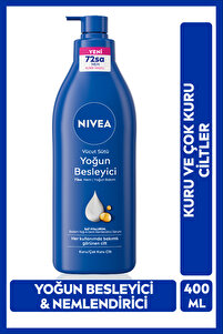 Yoğun Besleyici Vücut Sütü 400 ml, 72 Saat Nemlendirici,Hızlı Emilir,Badem Yağı,Kuru Cilt ürün fotoğrafı