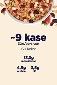 Protein Granola 3'lü Mix Paket - Hindistan C. & Kırmızı Meyveler & Karışık Kuruyemişli (270G) ürün fotoğrafı