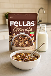 Granola - Fındıklı & Kakaolu 200 gr ürün fotoğrafı