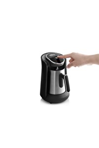 Okka Minio Pro Çelik Cezveli Türk Kahvesi Makinesi 4 Fincan Kapasiteli Krom - OK0010-K ürün fotoğrafı