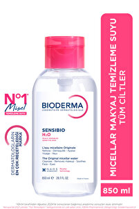 Sensibio H2O Micellar Makyaj Temizleme Suyu Büyük Boy Hassas ve Normal Ciltler 850 ml ürün fotoğrafı