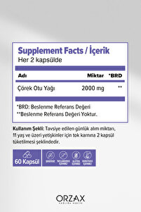 Orzax Çörek Otu Yağı 1000mg 60 Kapsül ürün fotoğrafı