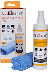 Ekran Temizleme Seti 250 ml (MİKROFİBER BEZ HEDİYE) Laptop, Tablet, Tv, Telefon, Gözlük, Kamera ürün fotoğrafı