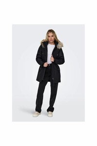 ONLIRIS FUR WINTER PARKA CC 2023 OTW SİYAH ürün fotoğrafı