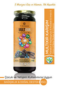 Karadut- Keçiboynuzu- Üzüm- Hurma- Kozalak- Vitamin Ilaveli Karışım ( Xl 650 Gr) ürün fotoğrafı