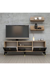 Mobilya 138 Cm Tv Ünitesi (RAFLI) Çam-mermer Desen ürün fotoğrafı
