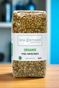 Organik Yeşil Mercimek 750gr ürün fotoğrafı