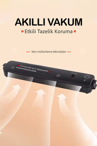 Gıda Mühürleme Vakum Makinesi- Yiyecek Tazeliği Koruma Ev Ve Restoran - Poşet ürün fotoğrafı