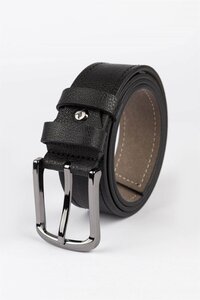 Erkek 4 cm Spor Siyah Kemer ürün fotoğrafı