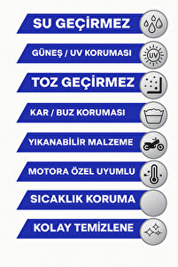 - 250cc-500cc Scooterlar Uyumlu Motosiklet Brandası - L, Su Geçirmez, %99 UV, Yansıtıcı ürün fotoğrafı