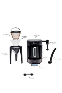 Hatır Barista Cappuccino ve Türk Kahve Makinesi Antrasit ürün fotoğrafı