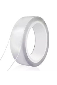 Çift Taraflı Silikonlu 2 Metre Şeffaf Bant 10 Mm X2m Su Geçirmez Süper Güçlü Montaj Band Akrilik S.b ürün fotoğrafı