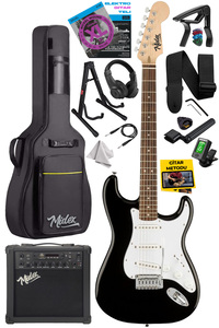 Rph-30wb-25amp Gül Klavye Sss 25w Amfili Elektro Gitar Seti ürün fotoğrafı
