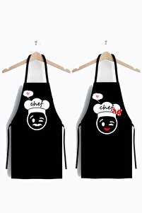Ays Home Yeni Chefs Ikili Leke Tutmaz Mutfak Önlüğü Seti ürün fotoğrafı