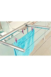 Alüminyum Balkon Çamaşırlık Kurutmalık Çamaşır Askısı (İP HEDİYELİ) CK-0123 ürün fotoğrafı