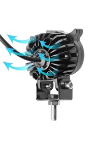 Led 60w Baykuş Led Aydınlatma Offroad & Motorsiklet 2 Adet Çakarlı ürün fotoğrafı