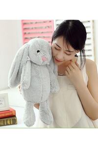 Ayıcık Hediyeli ! Oyun ve Uyku Arkadaşım Sevimli Uzun Kulak Bunny Peluş Tavşan 65 cm ürün fotoğrafı