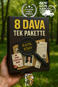 Dedektiflik Oyunu - Cinayet Oyunu - Dedektif Oyunu - Kutu Oyunları - 8 Dava ürün fotoğrafı