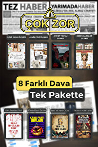 Dedektiflik Oyunu - Cinayet Oyunu - Dedektif Oyunu - Kutu Oyunları - 8 Dava ürün fotoğrafı