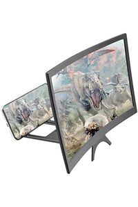 trendsp Curved Model Katlanabilir 3D Ekran Amplifikatör Projektör Tüm Akıllı Telefonlara Uy ürün fotoğrafı