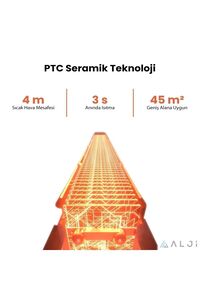 2200 W Süper Sessiz Ptc Seramik Isıtıcı Ve Vantilatör ürün fotoğrafı