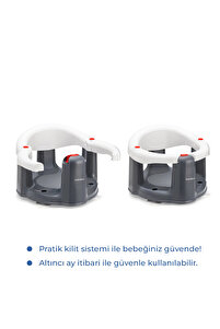 Önden Açılır Banyo & Mama Oturağı Beyaz ürün fotoğrafı