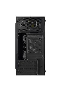 Mınıon Mesh Peak 300w 2* 12cm Rainbow Fan Akrilik Yan Panel Mini-t Gaming Oyuncu Kasası ürün fotoğrafı