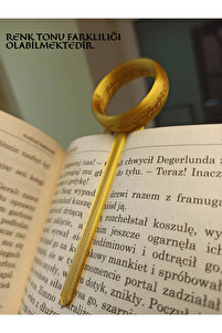 Yüzüklerin Efendisi Temalı Kitap Ayracı V2 - Ürün Renginde Farklılık Olabilmektedir ürün fotoğrafı