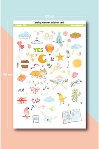 Daily Planner Sticker Seti - Ajanda, Defter, Planlayıcı Için 500 Adet Sticker Etiket Seti ürün fotoğrafı