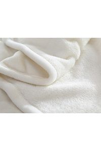 Wellsoft Battaniye, Beyaz Televizyon Battaniyesi, Peluş, Polar Battaniye, Çift Kişilik 220*230-beyaz ürün fotoğrafı
