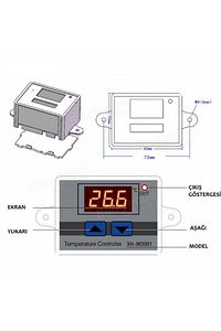 Xh-w3001 220v Ac Dijital Termostat Akvaryum Kuluçka Makinesi ürün fotoğrafı