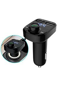 Universal 2li Oto Aksesuar Seti Bluetooth Kit Fm Transmitter Cihazı Ve 3in1 Çoklu Hızlı Şarj Kablosu ürün fotoğrafı