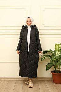 Kapitone Kürklü Mont ürün fotoğrafı